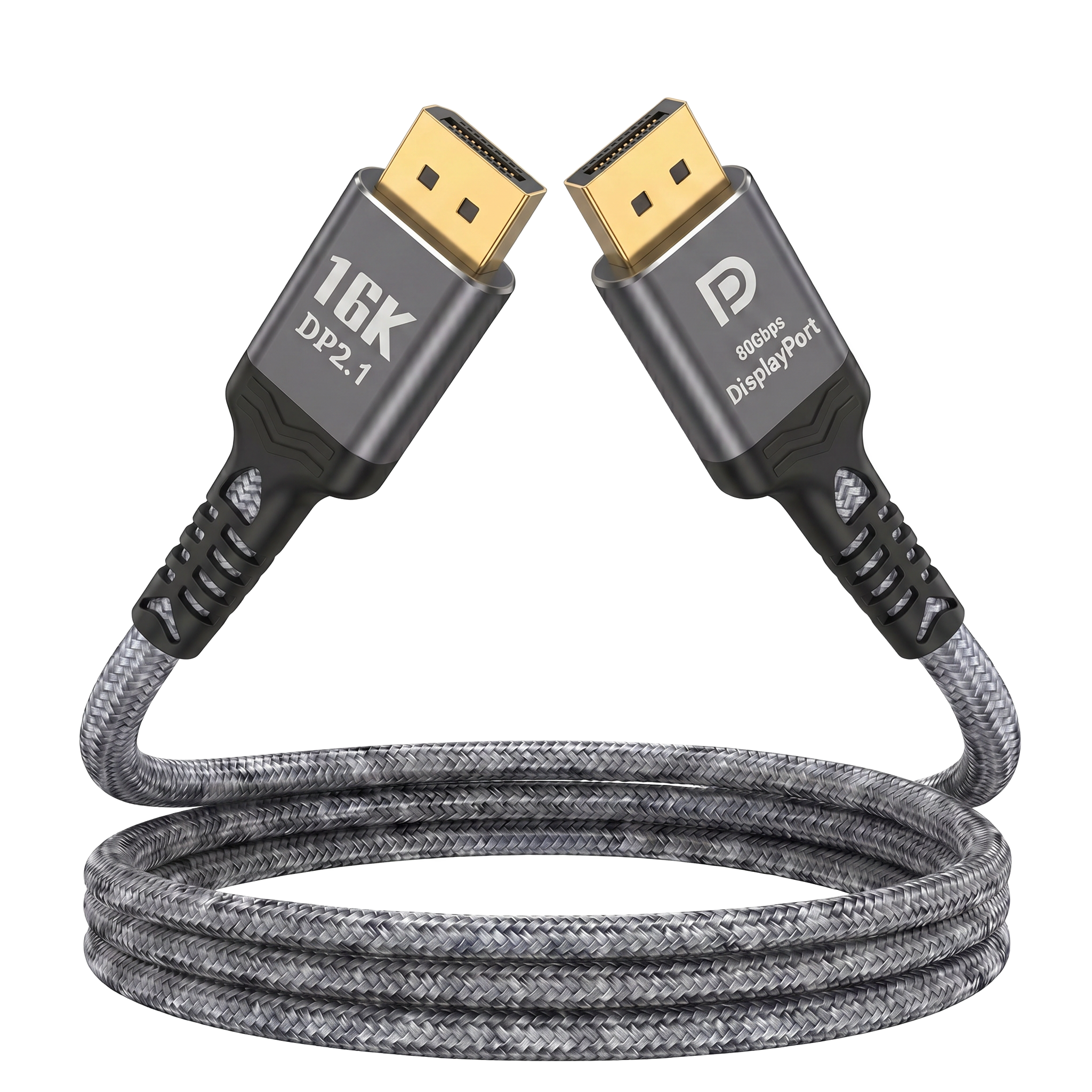 DisplayPort 2.1 DP80 VESA Certified 80Gbps UHBR20 4K 240Hz 8K 120Hz DSC 1.2a Cable