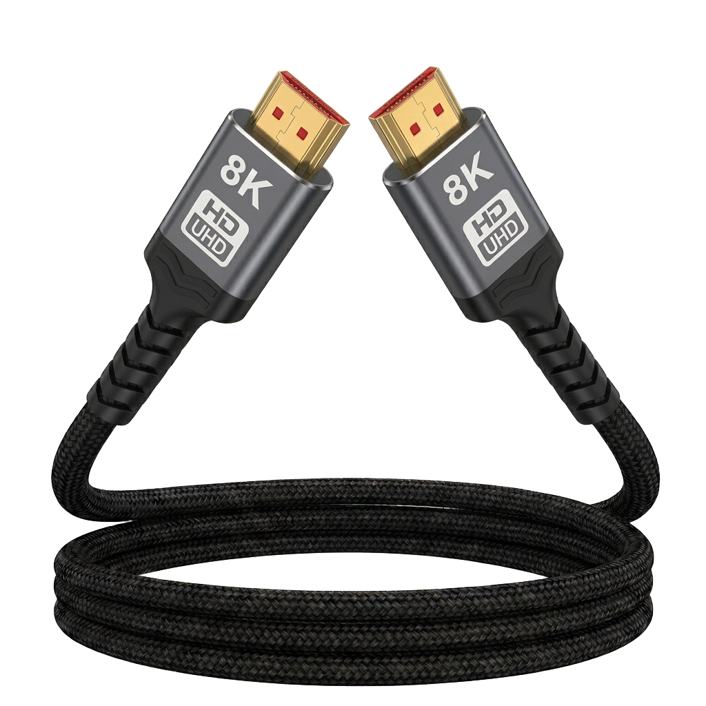 8K HDMI Cable 2.1 Gold Plated Ultra High Speed 48Gbps 8K 60Hz 4K 120Hz HDR eARC